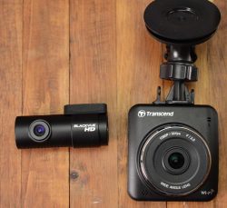 Comparing the size of the Transcend and the Rear camera of the Blackvue DR650GW-2CH