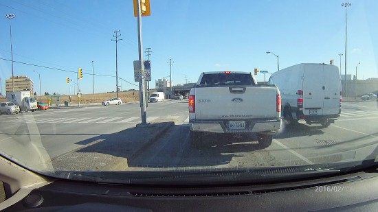 Filmed using the Ausdom A261 driving in Mississauga during the day