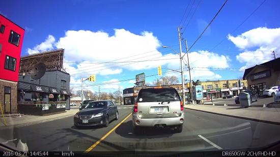 Blackvue Video Screenshot - Daytime Driving in East Toronto