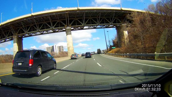 Dome D201 Video Screenshot - Daytime Driving Under a Bridge in Toronto